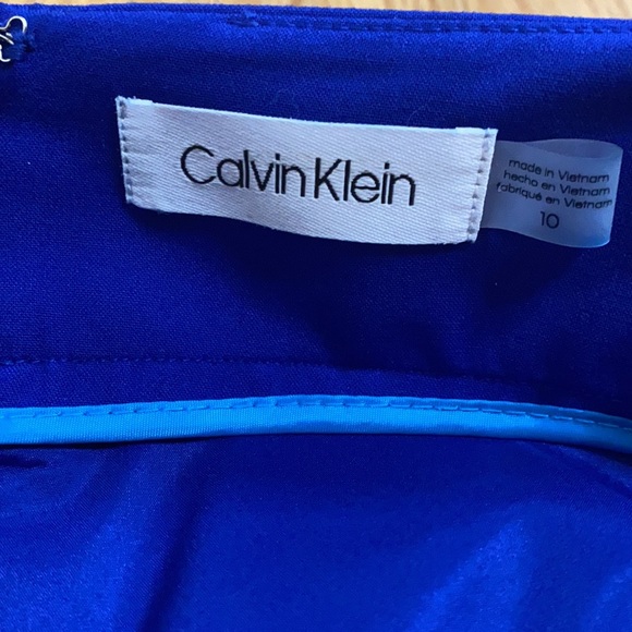 NWT Calvin Klein Royal Blue Skirt size 10 - Picture 3 of 7